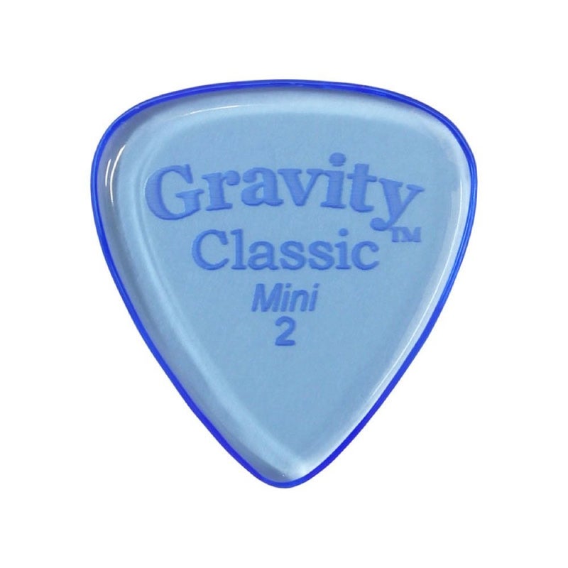 Gravity Picks Classic Guitar Pick - Made Of Acrylic For Ideal Grip - Polished By Professionals - Prevent Slipage - 2.0mm Thickness - Blue - Image 1